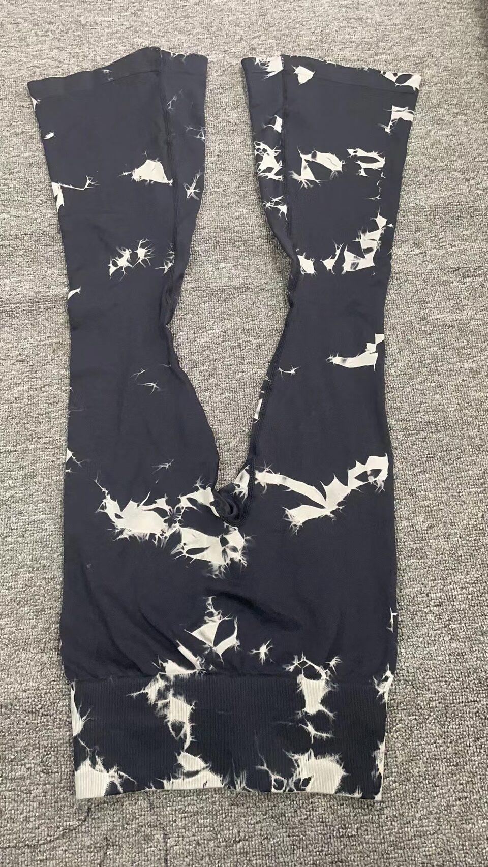 Fashion Tie Dye Printed Yoga Bell-Bottomed Pants Seamless