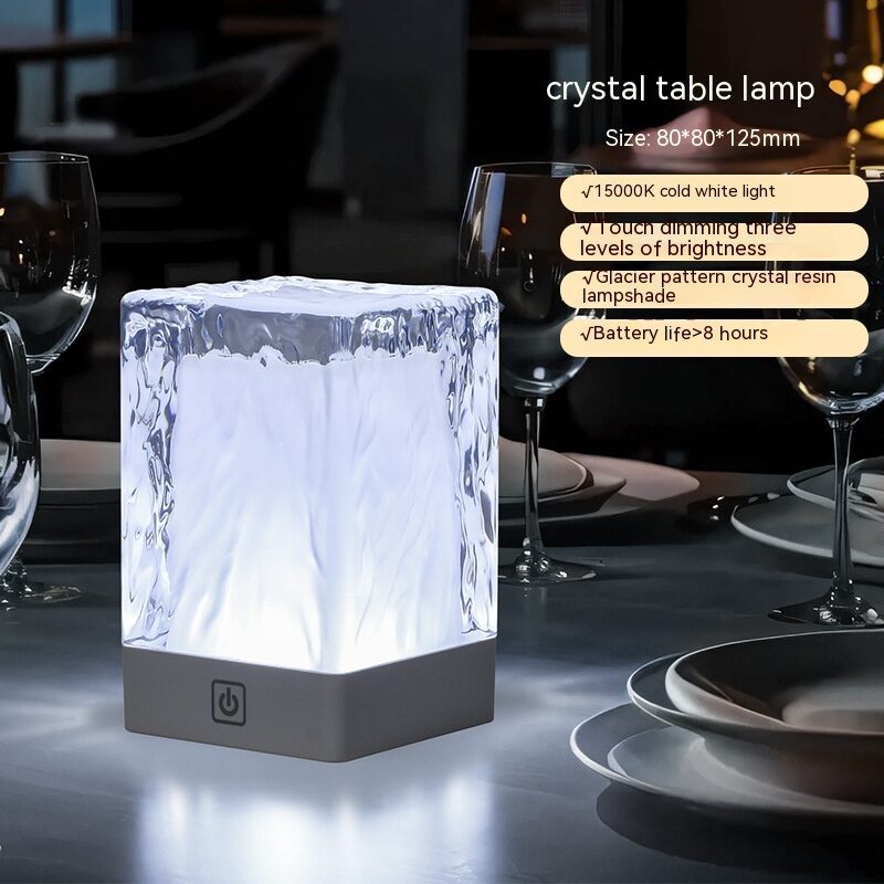 Crystal Lamp Atmosphere Simple Desktop Night Light Touch