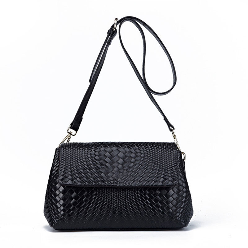 Genuine Leather Women's Woven Bag Crossbody Small Shoulder