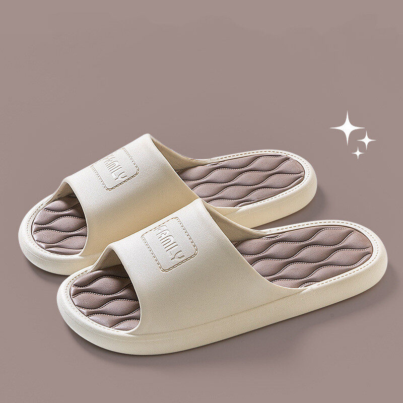 New Wave Pattern Design Slippers Indoor Fashion Two