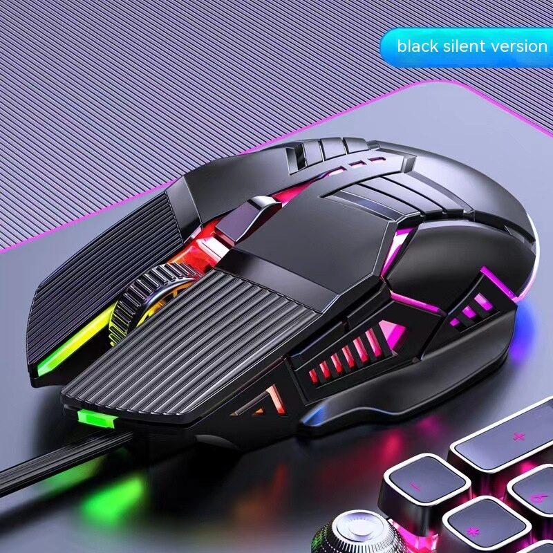 Wired Mouse 6D Colorful Dazzling E-sports Games Office