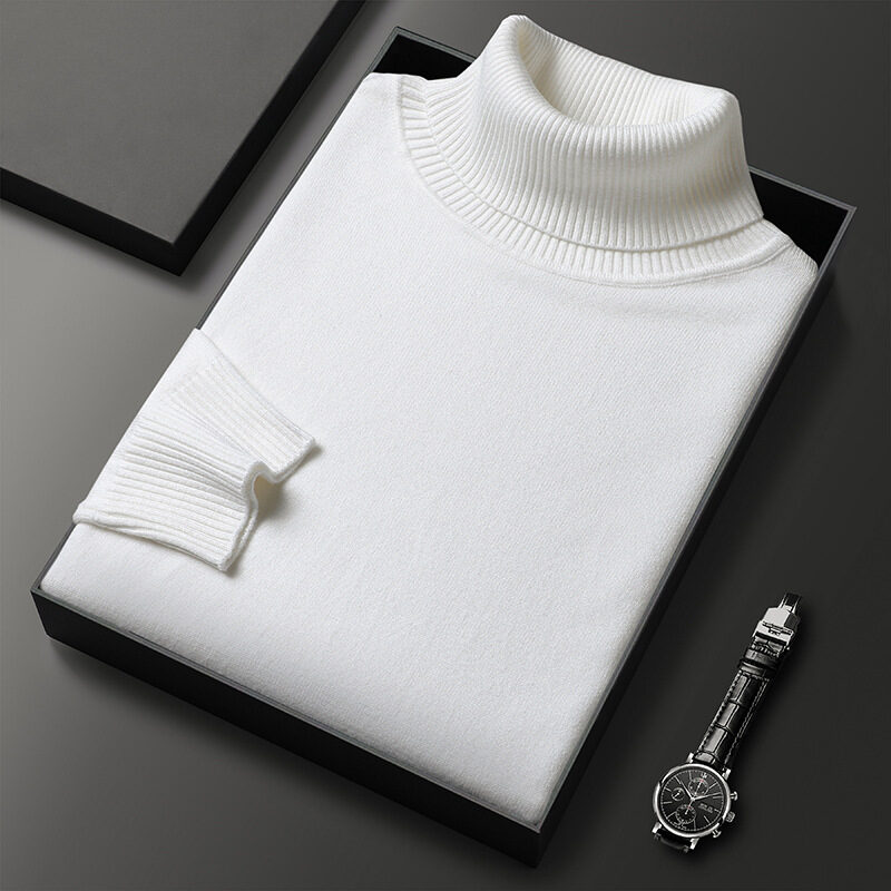 Bottoming Shirt Young And Middle-aged Slim-fit Solid Color