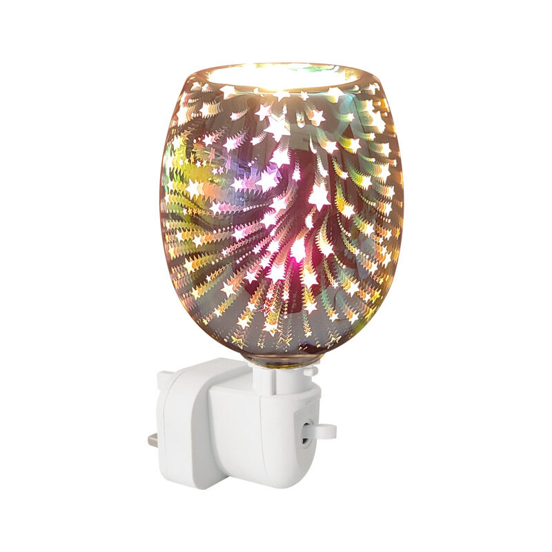 3D Glass Aromatherapy Wax Melting Lamp Small Night