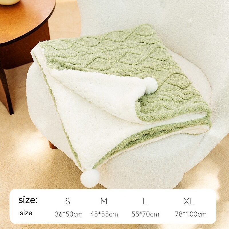 Pet Blanket Ins Style Solid Color Cat Supplies