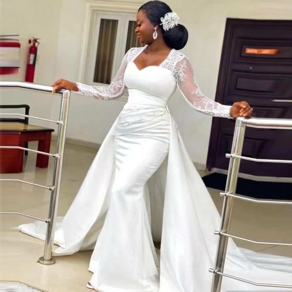 Slim High Waist White Satin Party Bridal Wedding
