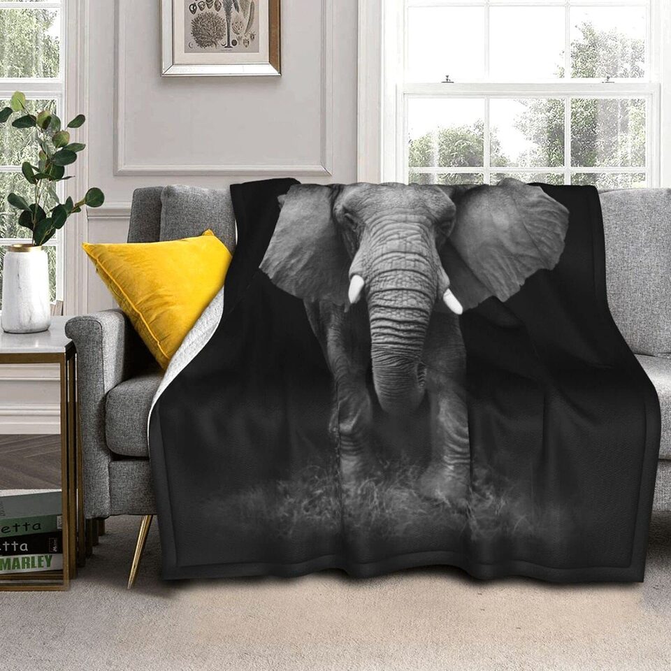 Soft And Comfortable Warm Flannel Animal Print Sofa