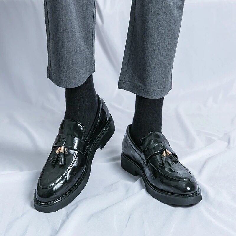 One Foot Leather Shoes For Men