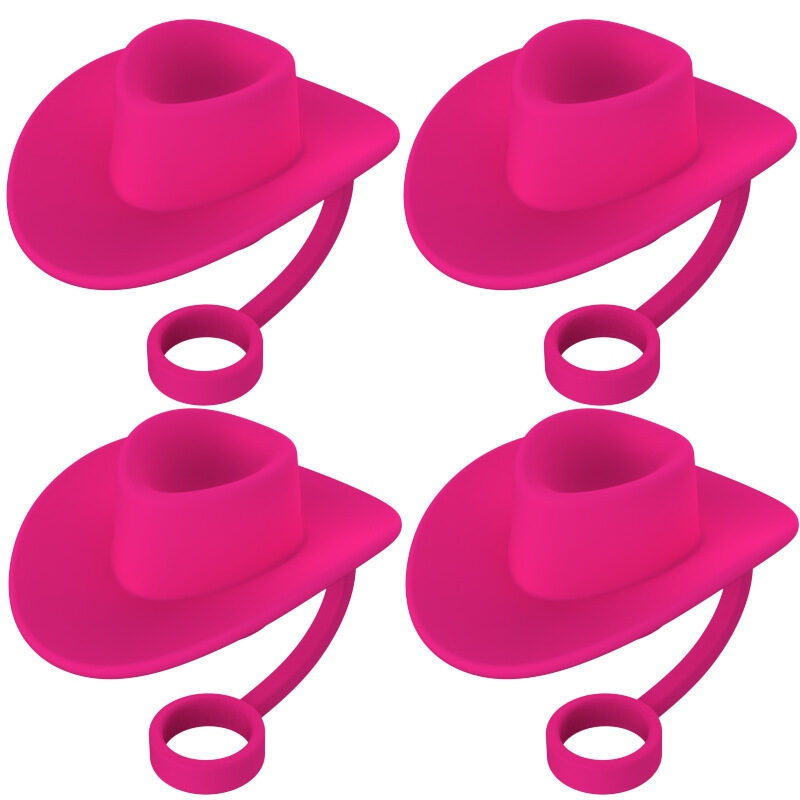 Straw Covers Cap Novelty Sturdy Toppers Reusable Cowboy