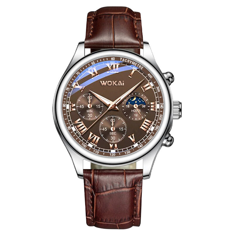 Quartz Sport Watch Casual Belt Men's
