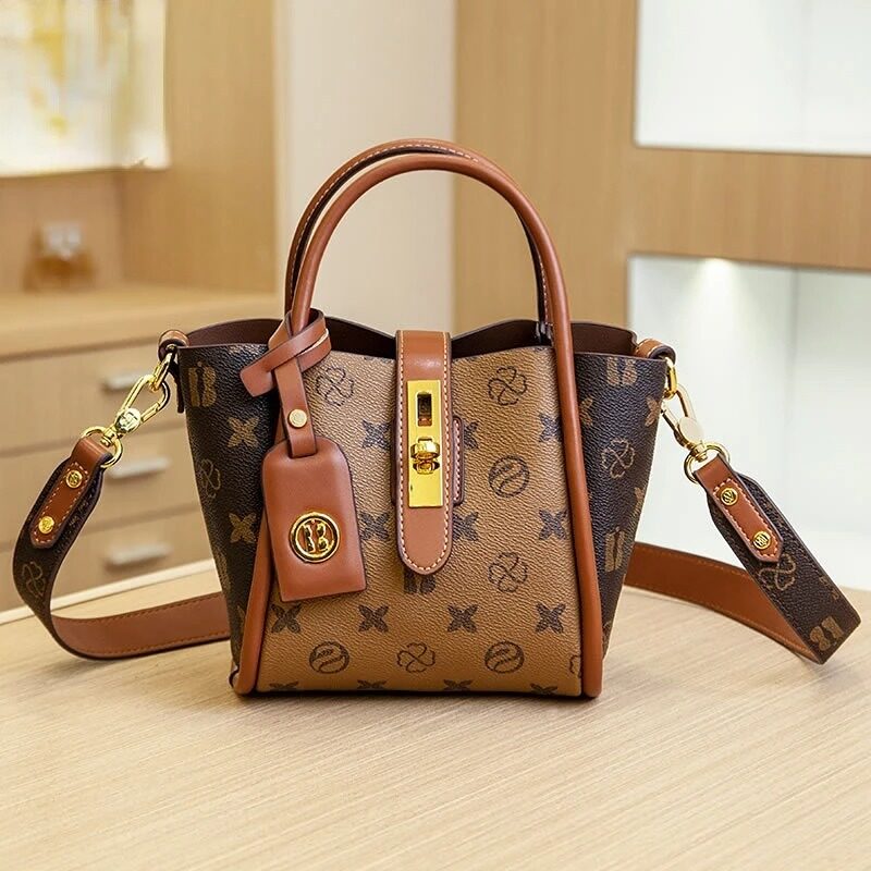 Women's Fashion Portable Bucket Bag Messenger