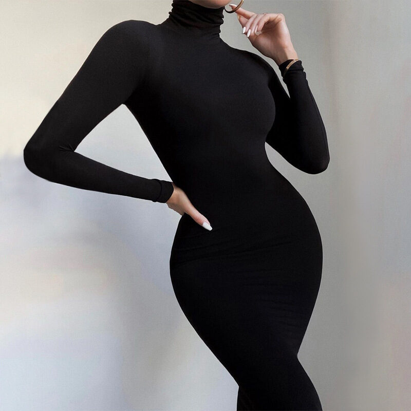 Autumn And Winter Solid Color Tight Long Sleeve