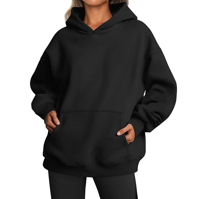 Women's Hoodies With Pockets Fashion Solid Sweatshirt Oversized