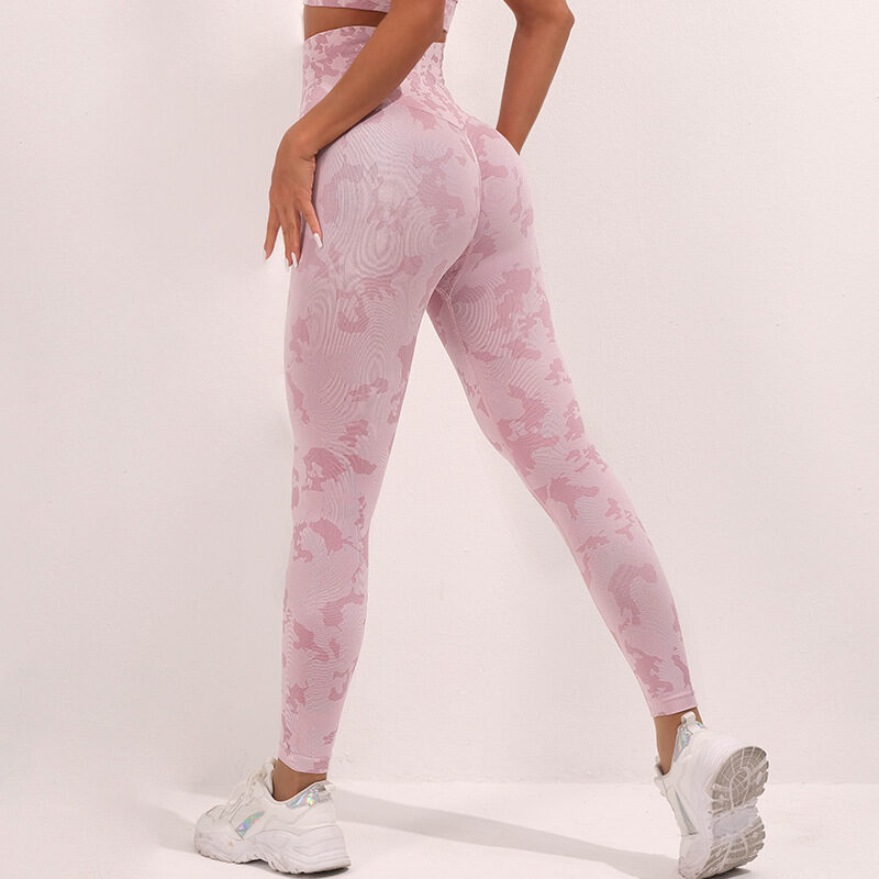 Fashion Camouflage Print Yoga Pants High Waist Seamless