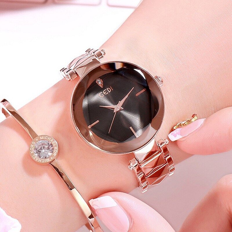 New Women's Fashion Personalized Trend Atmosphere Watch Steel