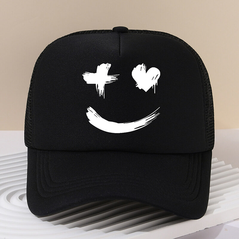 Face Peaked Cap Sunshade Baseball Outdoor Riding Printing
