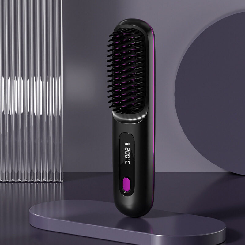 2 In 1 Straight Hair Comb Wireless Straightener