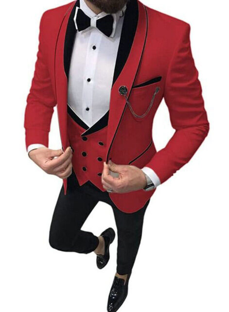 Suit Men's Three-piece Groomsman Dress