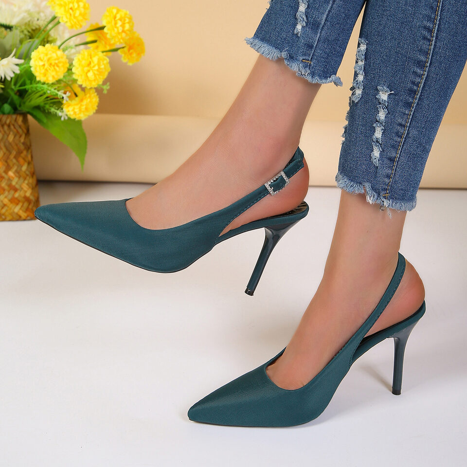 Pointed Toe Buckle Sandals Fashion Summer Stiletto High