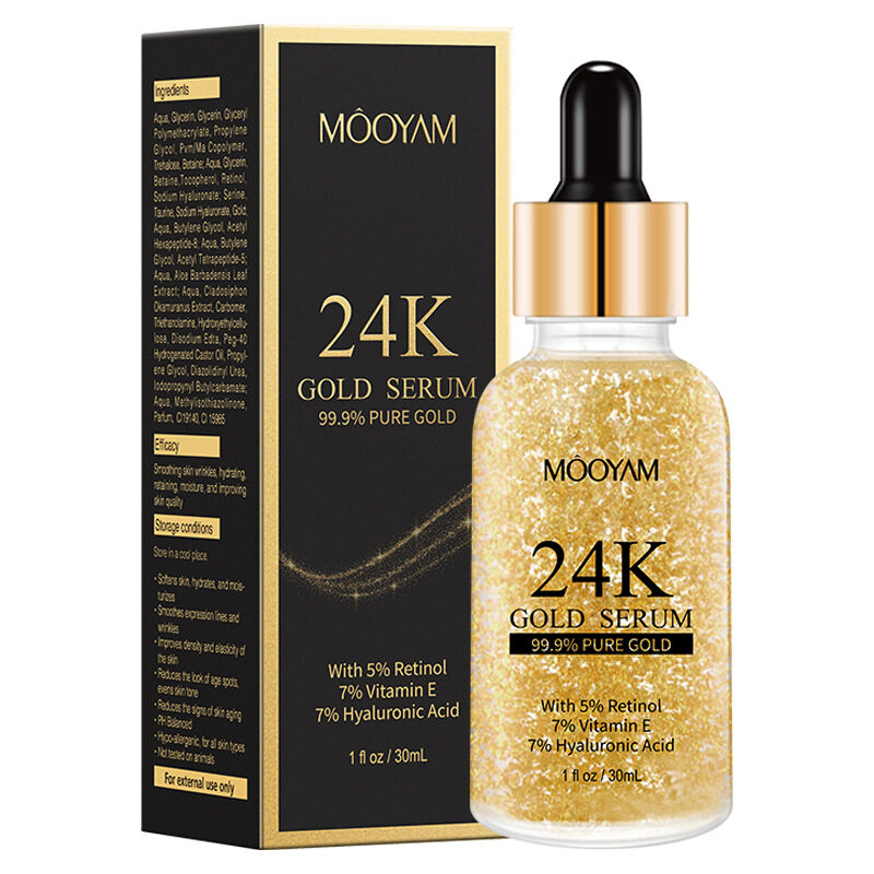 24K Gold Foil30mL Vitamin E Retinol Anti-wrinkle