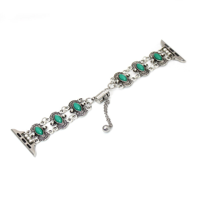 Watch Metal Turquoise Bracelet