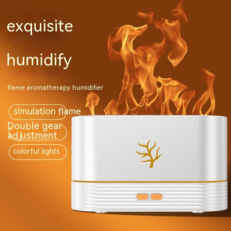Flame Humidifier USB Smart Timing LED Electric Aroma