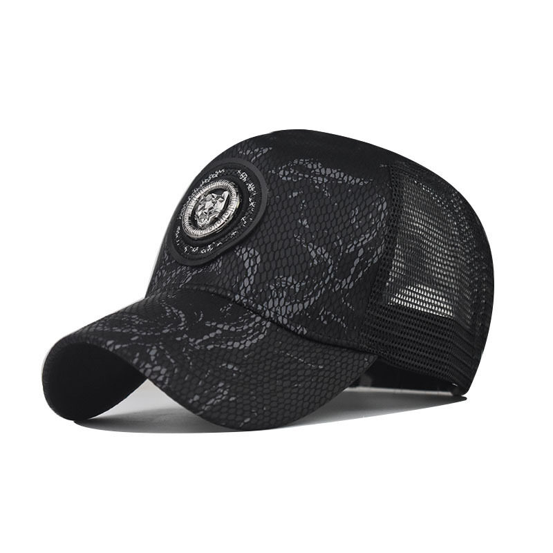 Gradient Color Cheetah Baseball Cap Men Women Plaid