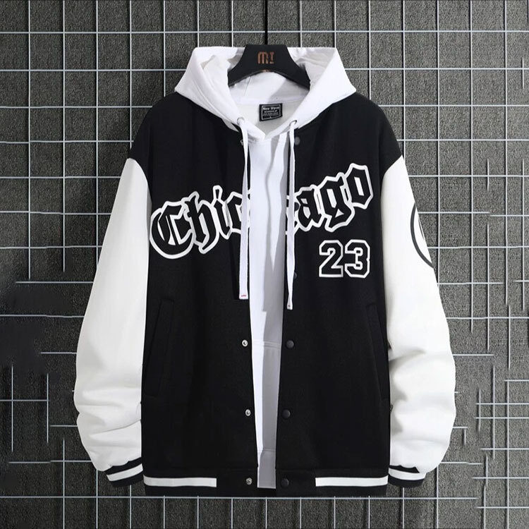 American Baseball Jacket Baggy Casual