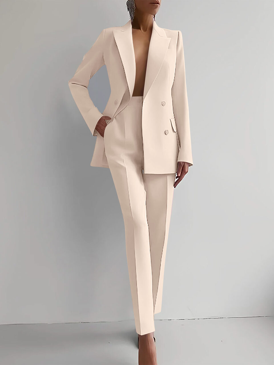 Casual Suits Fashion Long Sleeve Single-breasted Jacket Top