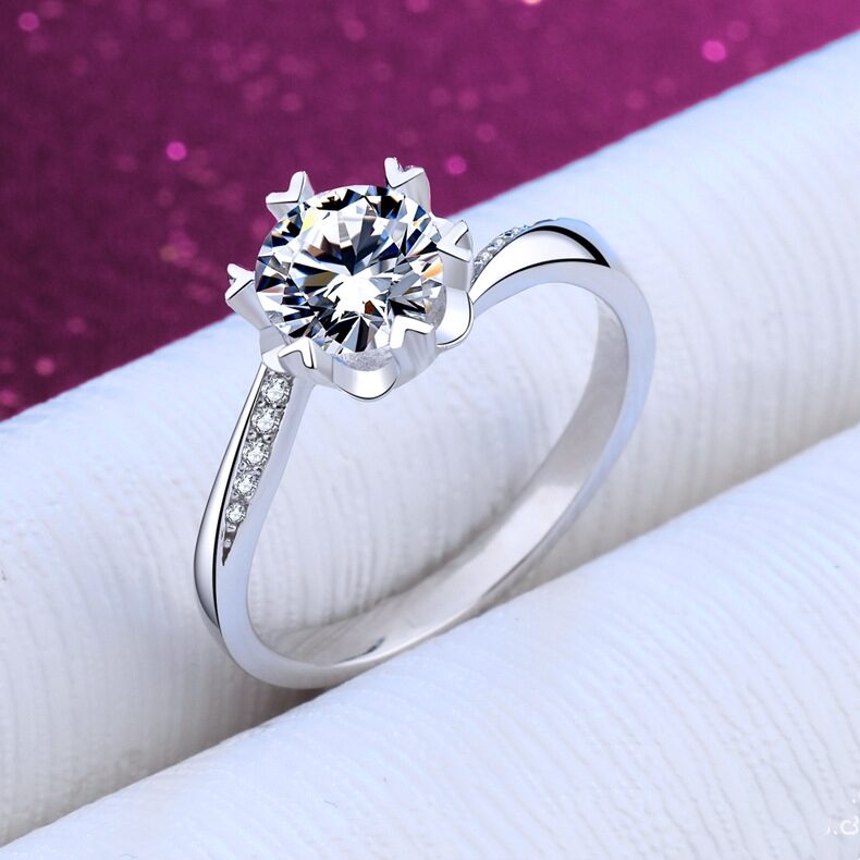925 Silver Eight Hearts Arrows D Color Mosang