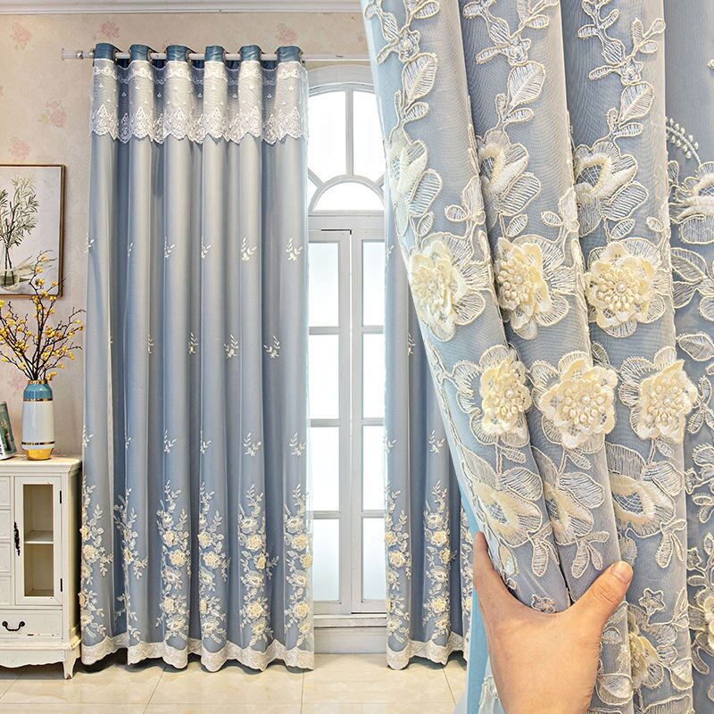 Bedroom Shading Wedding Home Double Open Curtain Finished