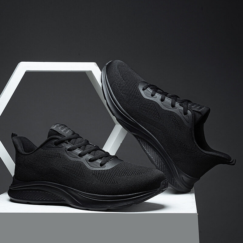 Men's Lace-up Running Shoes Mesh Lightweight Breathable Comfortable
