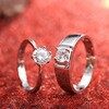 Diamond Ring Simulation Women's Moissanite Couple Rings Satine
