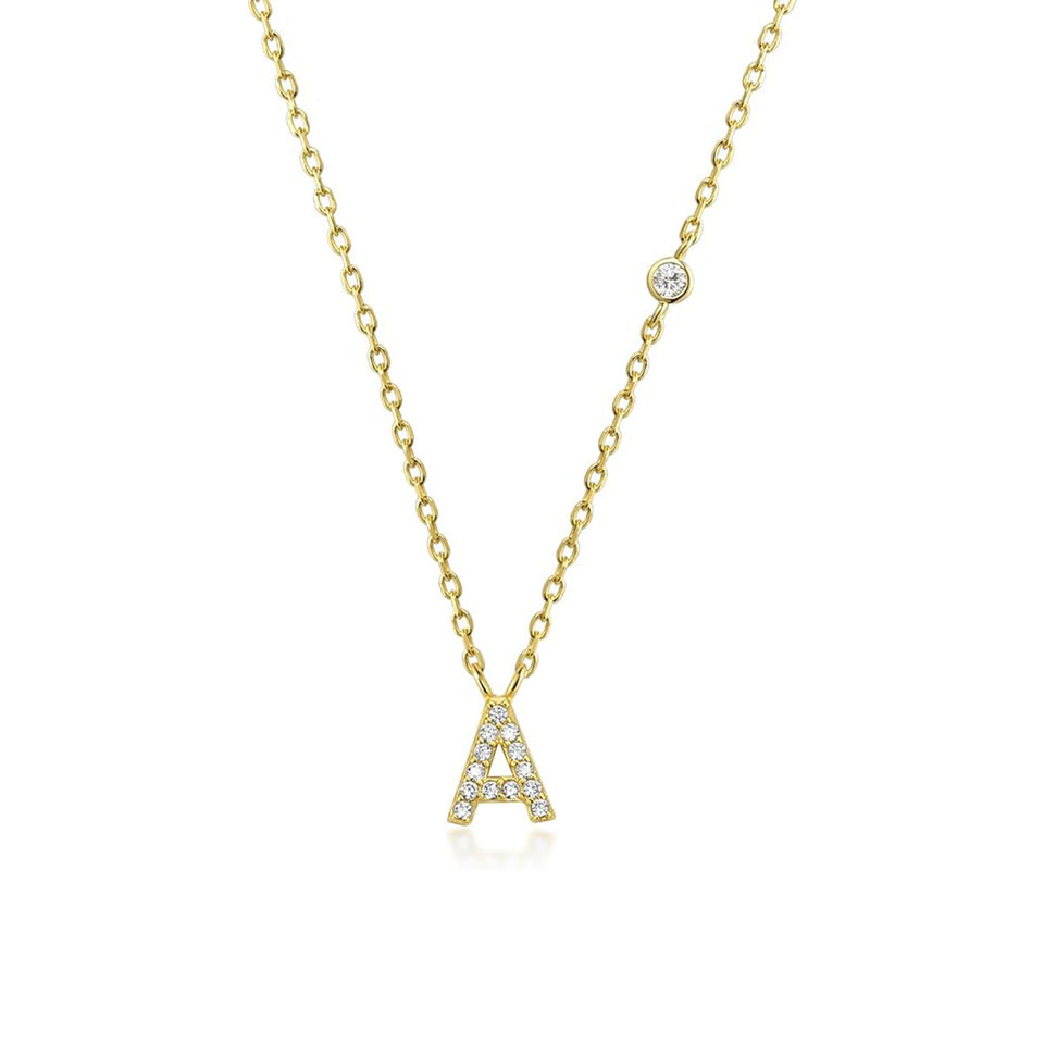 Fashion Jewelry Luxury Gold Color A-Z 26 Letters