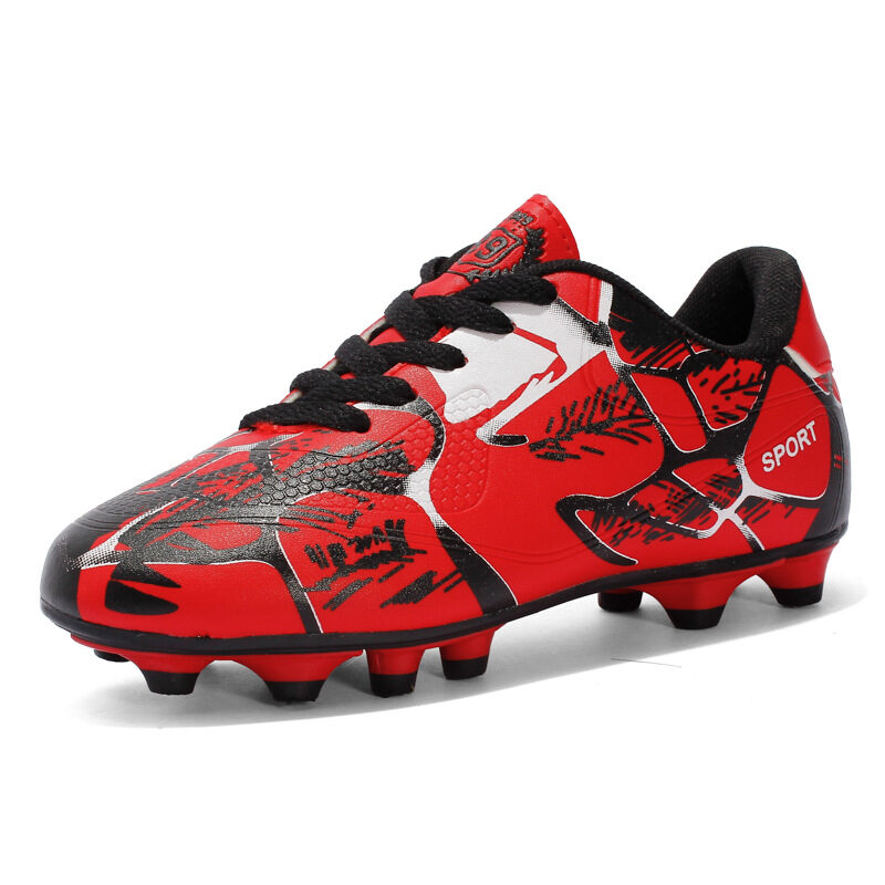 Soccer Shoes Low-top Leather Surface Rubber Nail Long