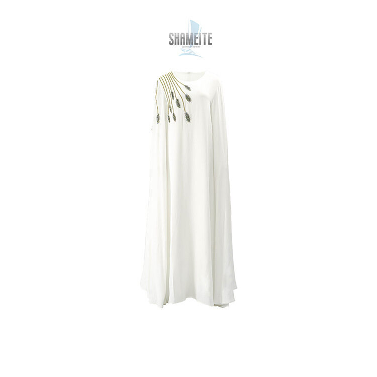 Muslim Robe Abaya Embroidered Women's Evening Gown