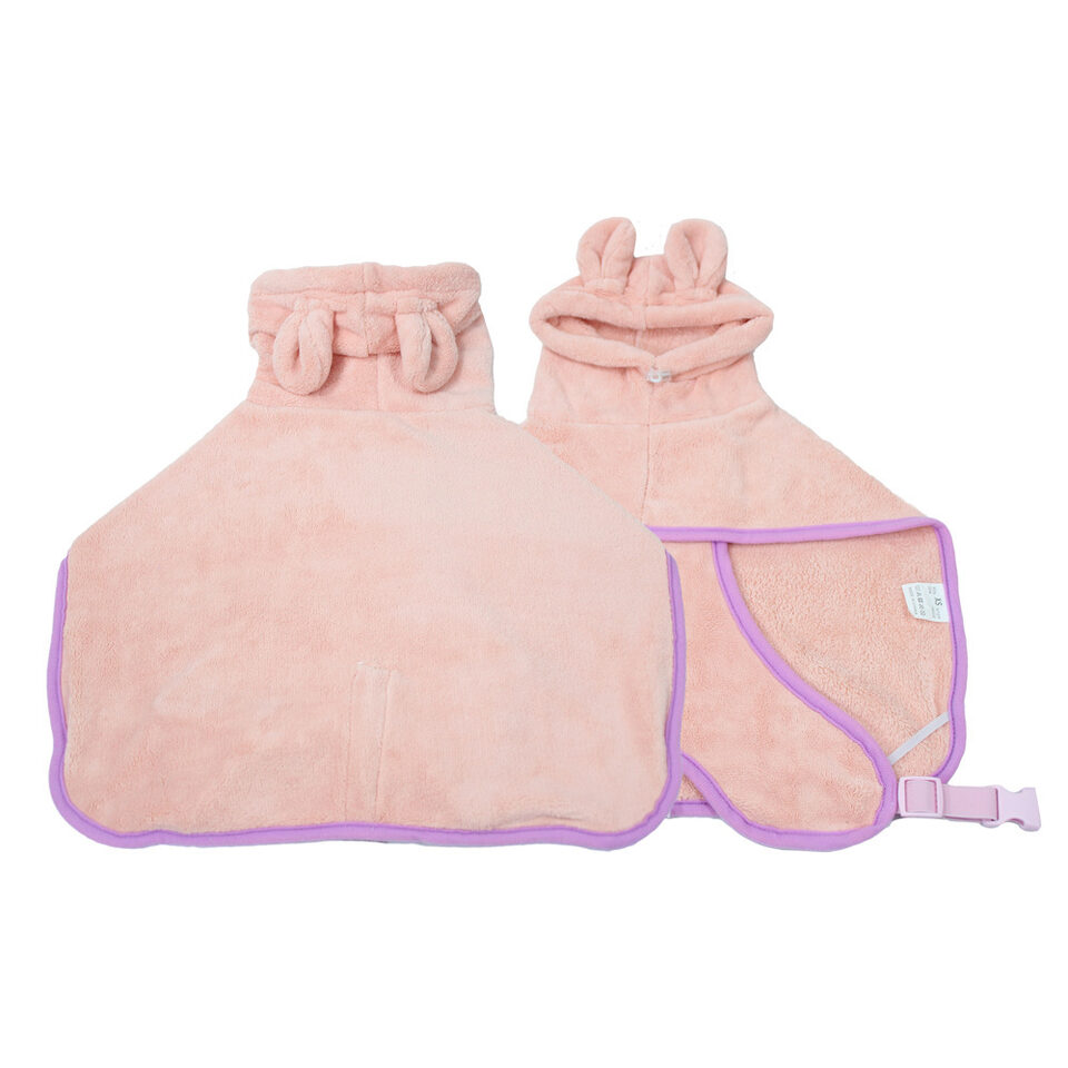 Pet Bathrobe Dog Bath Towel Super Absorbent Shower
