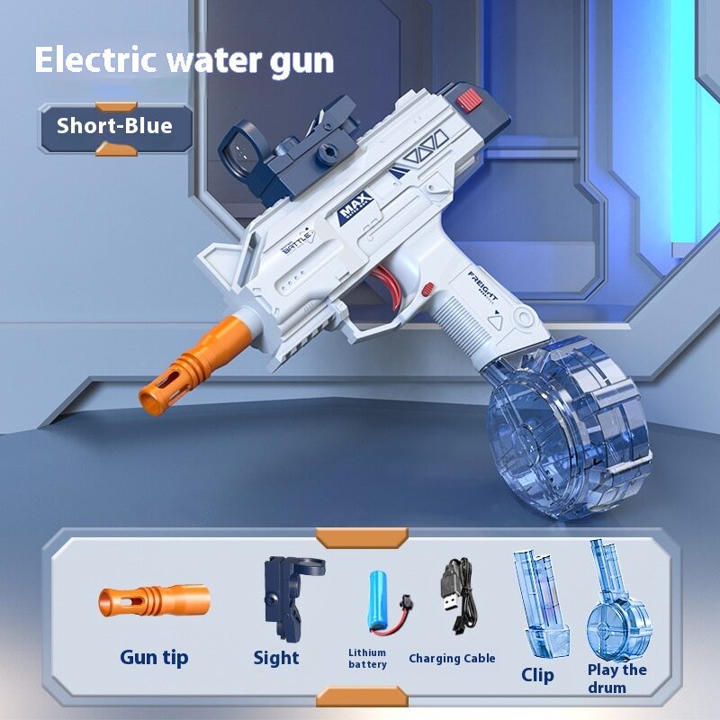Children Automatic UZI Electric Backpack Water Submachine Gun