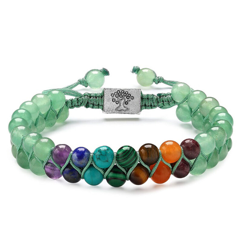 Fashion Jewelry 6mm 7 Chakra Stone Bead Yoga
