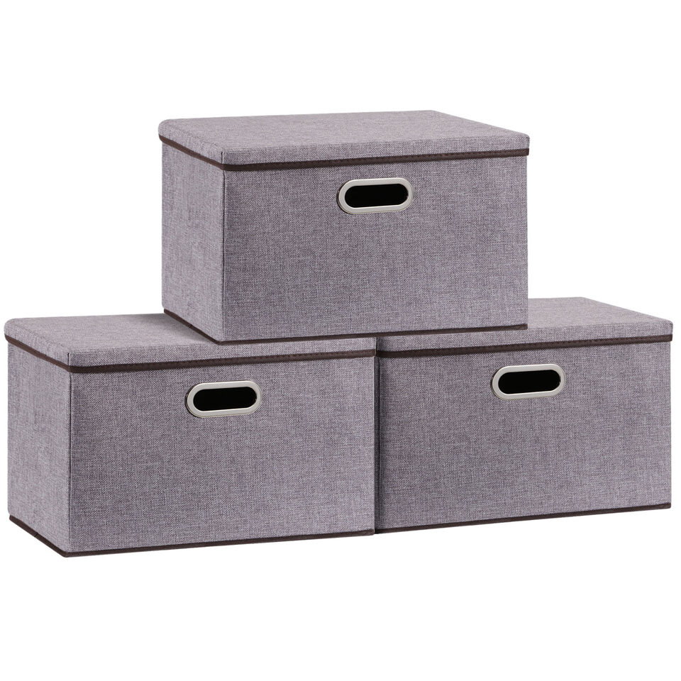 Household Items Storage Box Cotton And Linen Large
