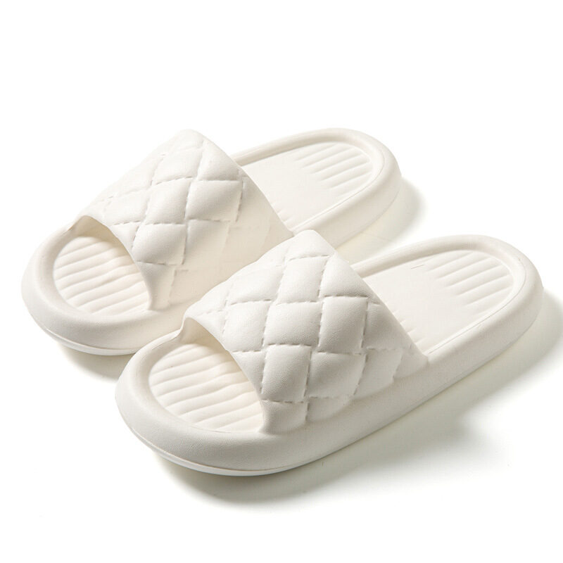 New Rhombus Home Slippers Summer Non-slip Floor Bathroom