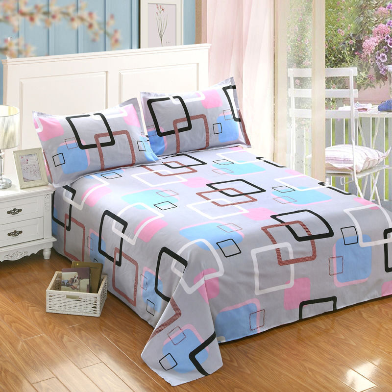 Single Double Bed Cartoon Sheets Piece