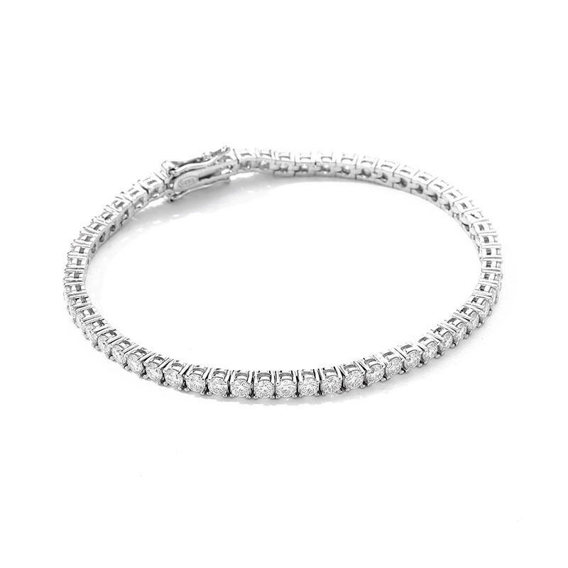 10 Points Moissanite Bracelet Tennis Chain S925 Sterling