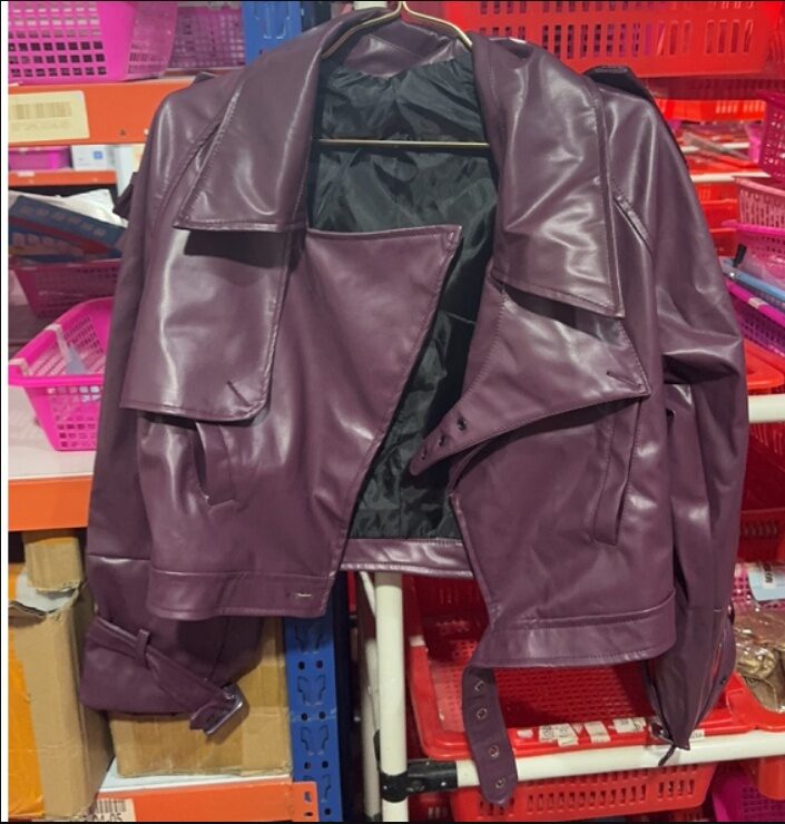 Loose Lapel Leather Jacket Fashion Cropped Tops Streetwear