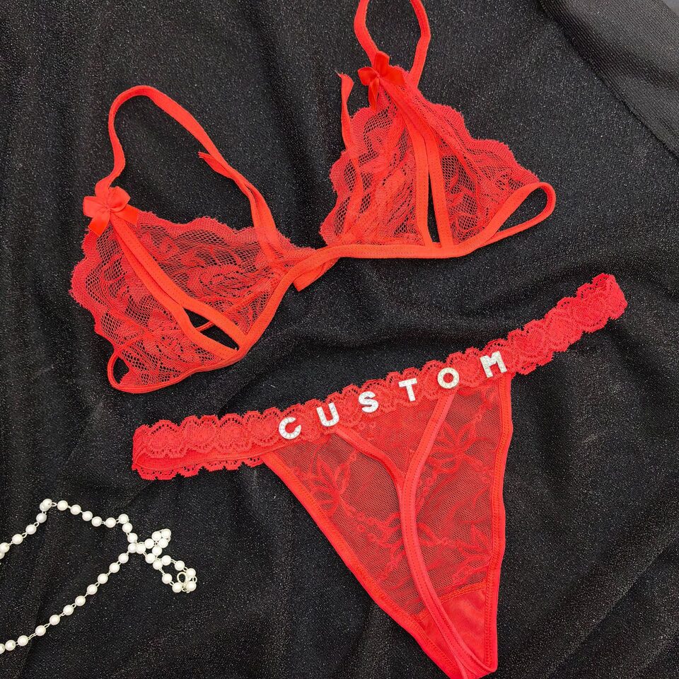 Lingerie Set For Women Thong Panties Bra