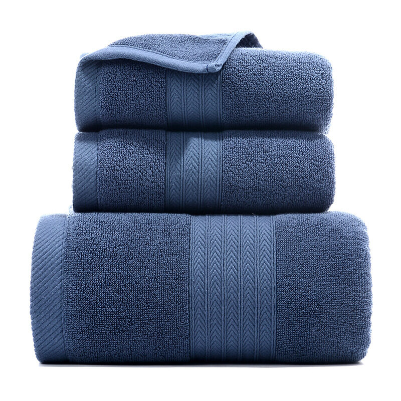 Pure Cotton Towels Three-piece With Hand Bath Towel