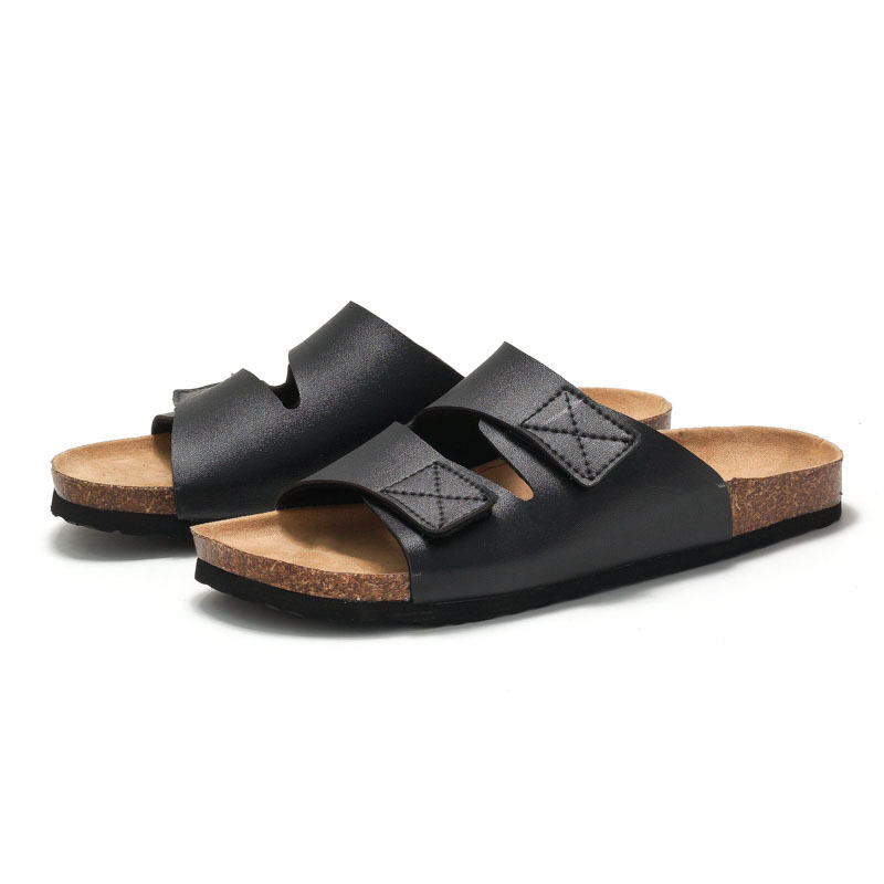 Men's Cork Slippers Velcro