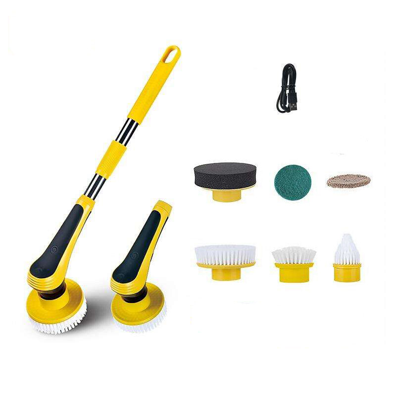Cleaning Brush Bathroom Floor Electric Wireless Adjustable