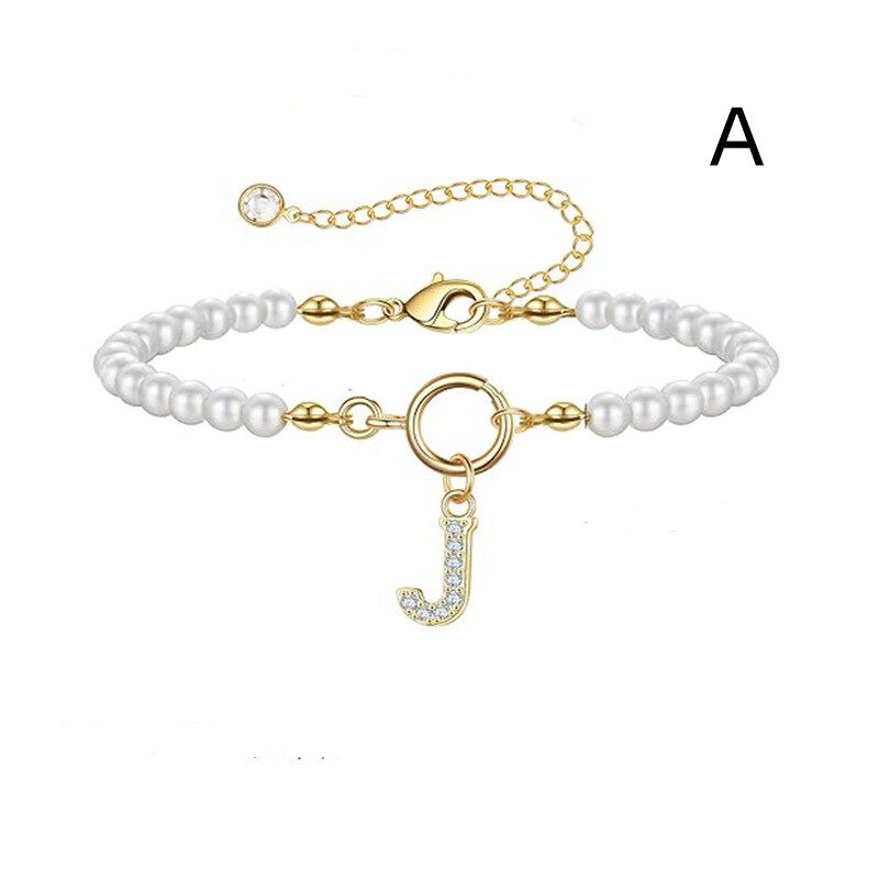 New Fashion Toggle Clasp Initial Bracelet Women A-Z