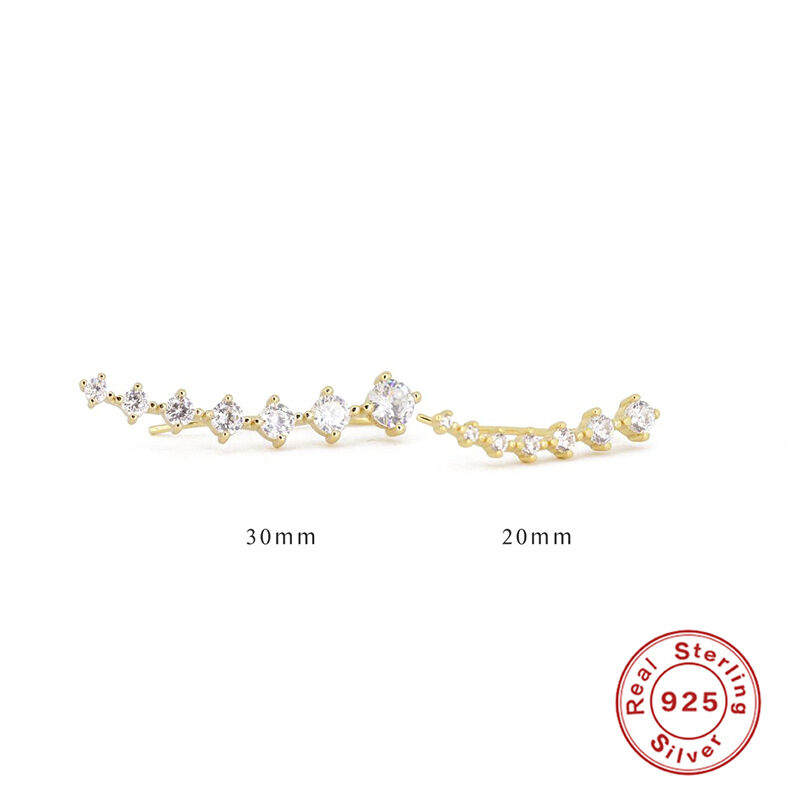 S925 Sterling Silver Single Row 7 PCs Shiny