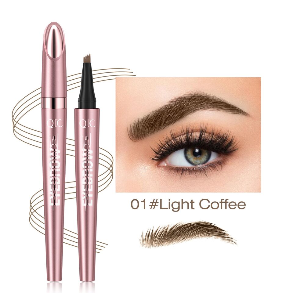 Waterproof And Smooth Not Smudge Four-fork Liquid Eyebrow